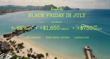 Big Savings. Island Timing. Sandals® Resorts