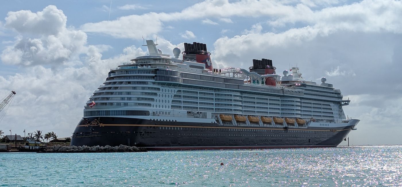 Image: The Disney Treasure cruise ship (Photo Credit: Eric Bowman)