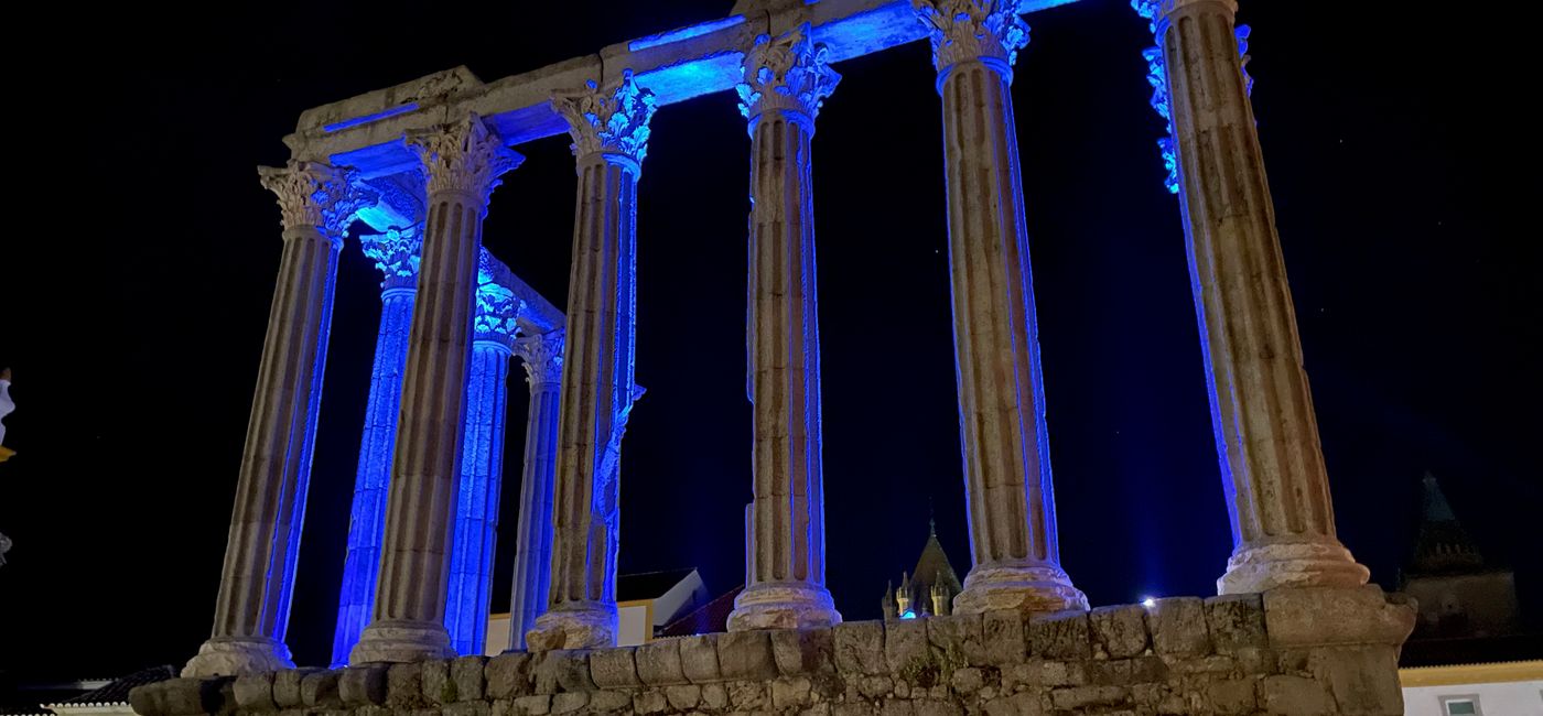 Image: Ruins of a Roman temple in Evora, Portugal. (Photo Credit: Bruce Parkinson)