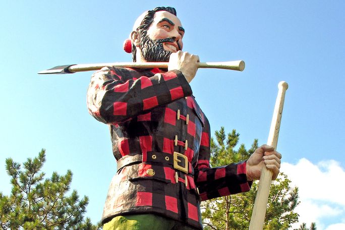 Paul Bunyan Statue in Bangor, Maine Paul Bunyan. bangor,