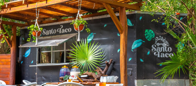 Santo Taco serves Mexican street food at Sandos Caracol Eco Resort Santo Taco serves Mexican street food at Sandos Caracol Eco Resort