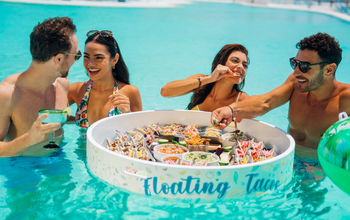 Margaritaville Island Reserve Resorts Floating Tacos Experience