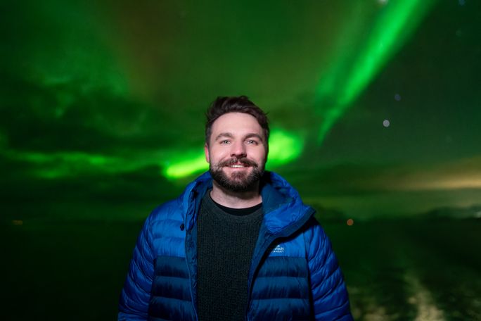 Tom Kerss is the 'chief aurora chaser' for Hurtigruten Tom Kerss is the 'chief aurora chaser' for Hurtigruten