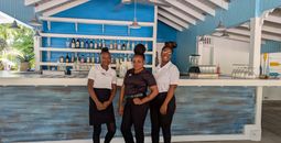 The Beach Grill staff at The Verandah Antigua