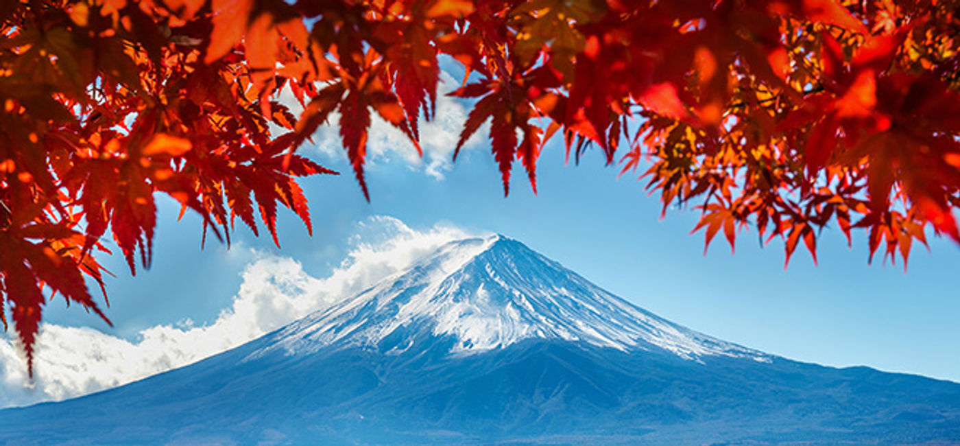 Image: Autumn season and Mountain Fuji at Kawaguchiko Lake, Japan. (Photo Credit: Goway Travel/tawatchai1990/Adobe Stock)