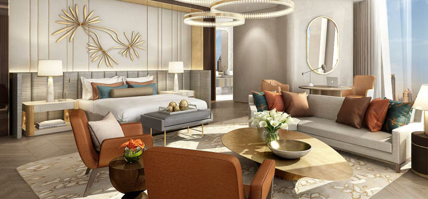 Image: Rendering of a room inside the Mandarin Oriental Downtown Dubai. (Photo Credit: Mandarin Oriental)