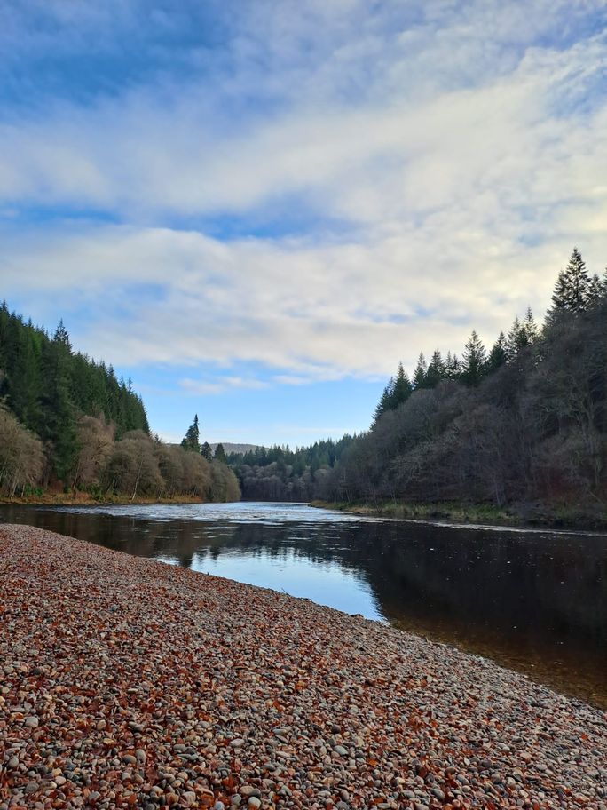 The River Tay outside of the Dunkeld House Hotel Dunkeld, Scotland, Dunkeld House Hotel
