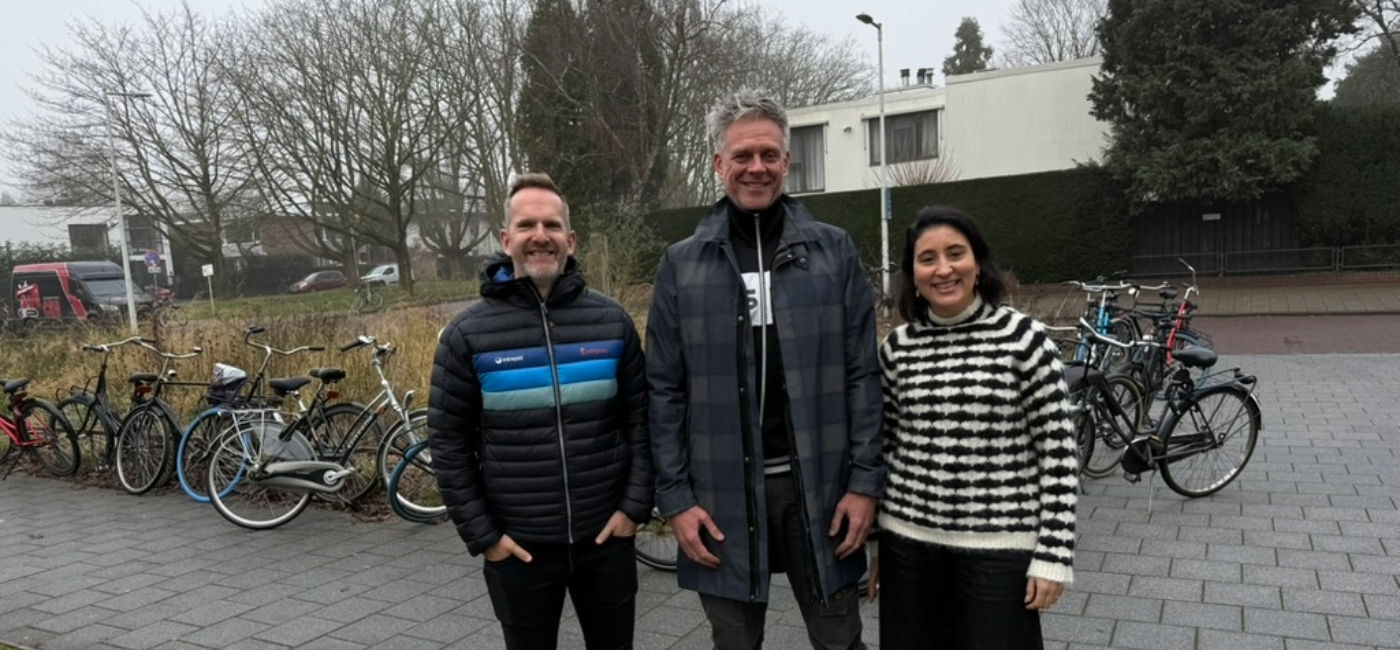 Image: From left: James Thornton, Berend Simons and Zina Bencheikh. (Photo Credit: Intrepid Travel)