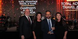 Total Advantage Travel & Tours received the Chairman’s Award – Agency, Travelsavers Canada’s highest honour, for being the top-producing agency of the year.