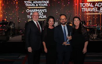 Total Advantage Travel & Tours received the Chairman’s Award – Agency, Travelsavers Canada’s highest honour, for being the top-producing agency of the year.