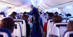 Southwest Airlines aircraft cabin.