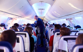 Southwest Airlines aircraft cabin.