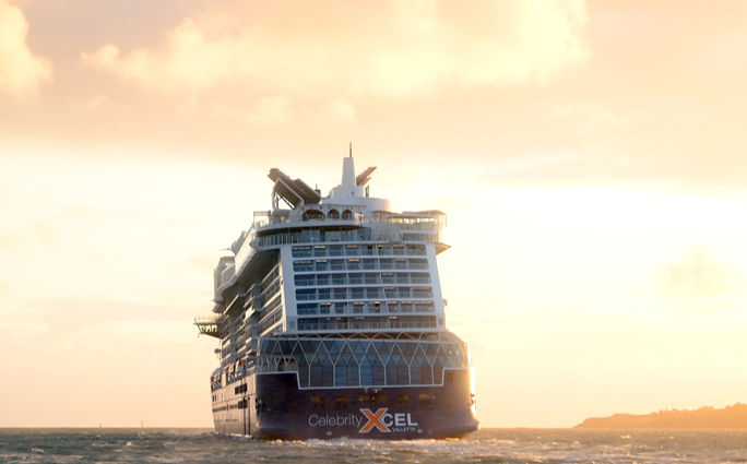 Celebrity Xcel during sea trials
