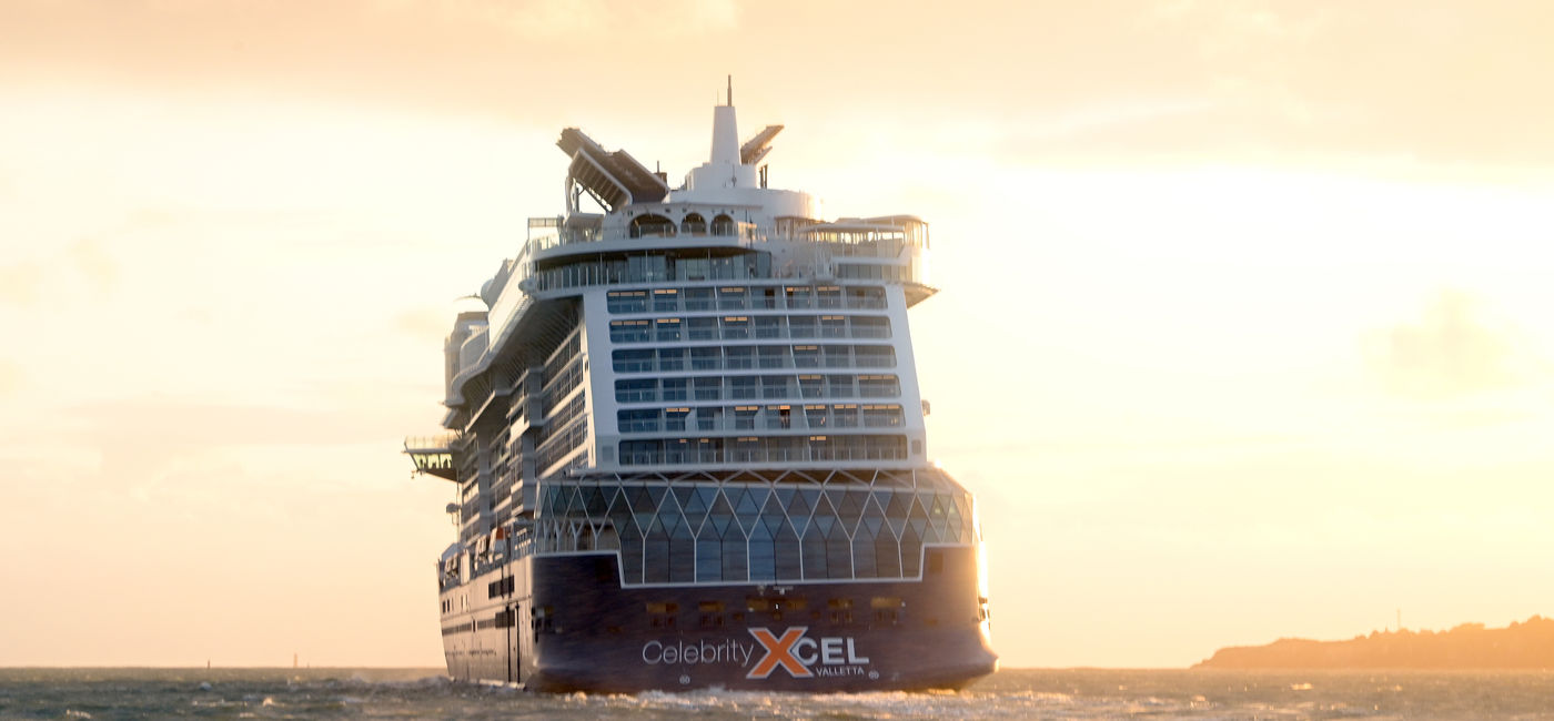 Image: Celebrity Xcel during sea trials (Photo Credit: Celebrity Cruises)