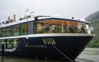 Godmother Cheri Oteri christened the Avalon Alegria in Portugal