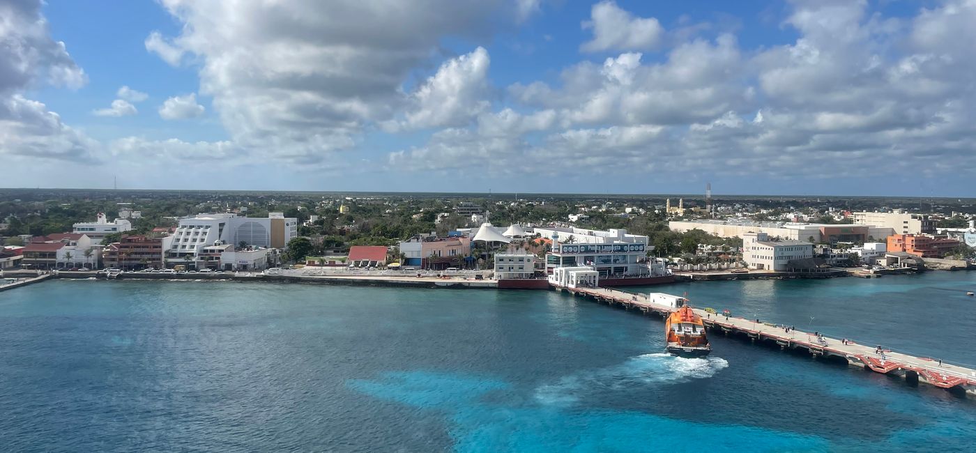 Image: Cruise port in Cozumel, Mexico. (Photo Credit: Patrick Clarke)