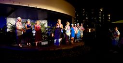 Jacki Marks speaks at the relaunch of Blue Sky Tours at the Hyatt Regency Maui Resort & Spa