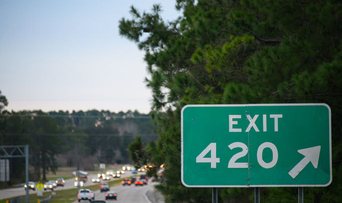 Exit 420. Exit 420.