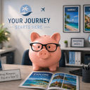 A piggy bank in the office.