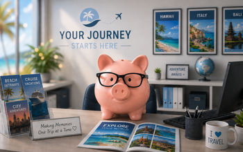 A piggy bank in the office.