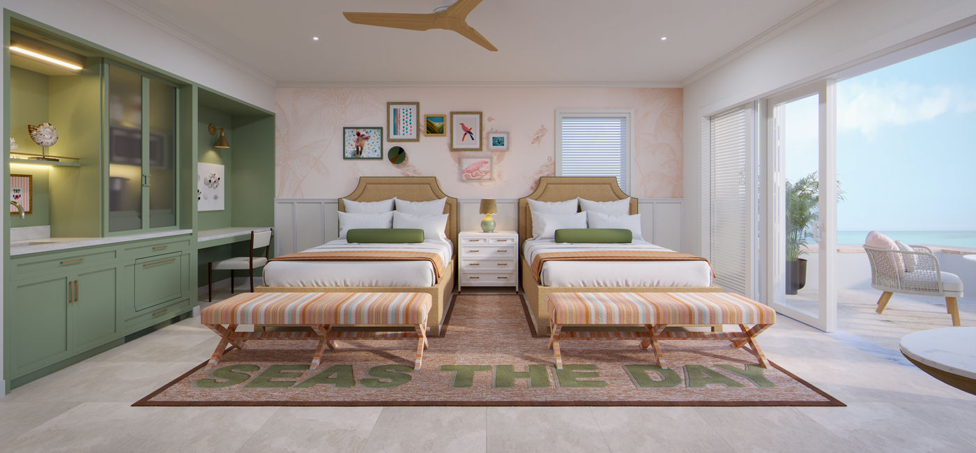 Image: Rendering of a room at the upcoming Beaches Exuma resort. (Photo Credit: Beaches Resorts)