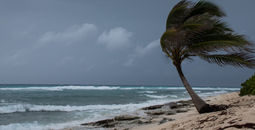 Hurricane approaching the Caribbean