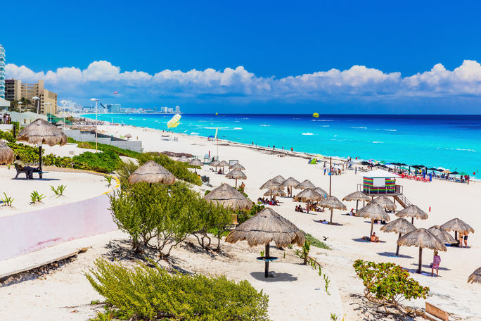 Playa Delfines in Cancun, Mexico