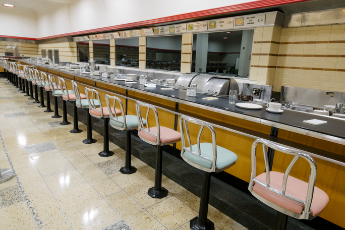Woolworth's Lunch Counter at Greensboro Civil Rights Museum