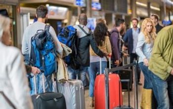 Passengers waiting in airport