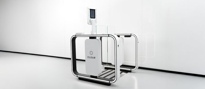 Clear biometric screening gate