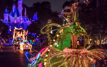 Disneyland, Main Street, electrical, parade, Tinkerbell, castle