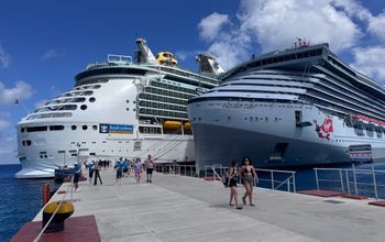 Cruise ships docked in Cozumel, Mexico