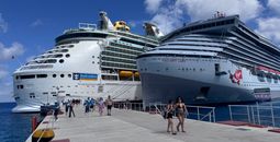 Cruise ships docked in Cozumel, Mexico