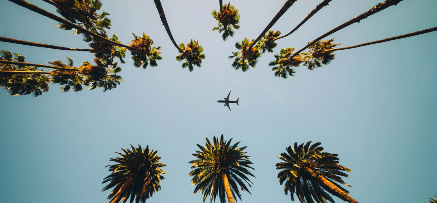 Image: Plane over Los Angeles, California. (Photo Credit: Alaska Airlines)