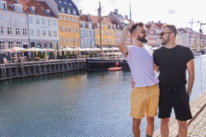 Nyhavn und der Kanal. 