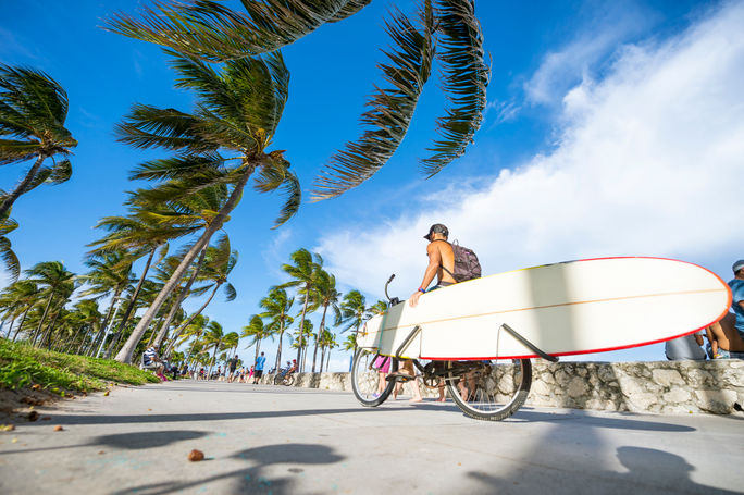 Boardwalk in Miami, Florida