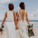 LGBTQ+ couple wedding on the beach