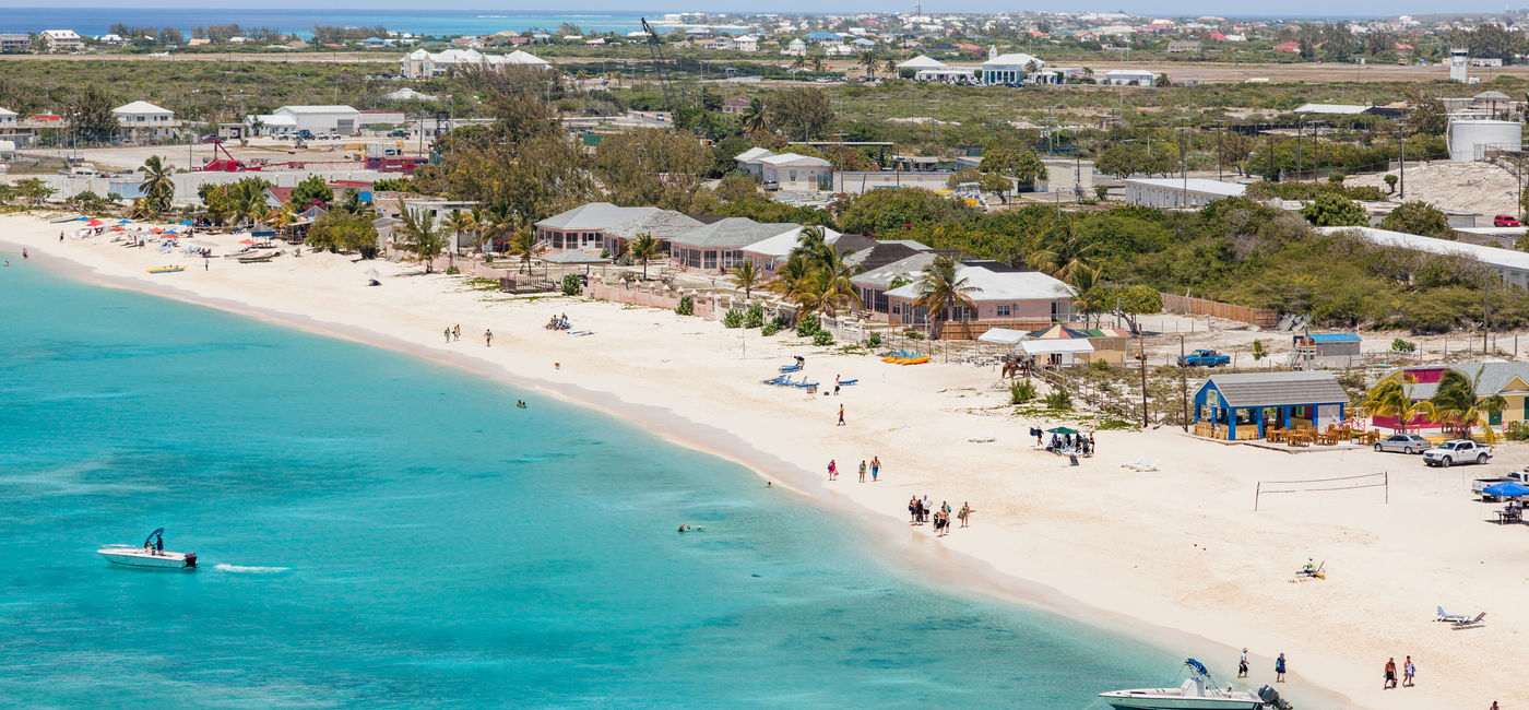 Image: Aerial view of Grand Turk, Turks and Caicos. (Photo Credit: zaschnaus/Adobe)