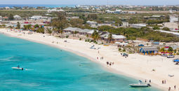 Aerial view of Grand Turk, Turks and Caicos