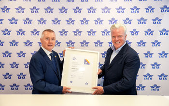 Willie Walsh, director general, IATA with Michael Deluce, CEO, Porter Airlines.