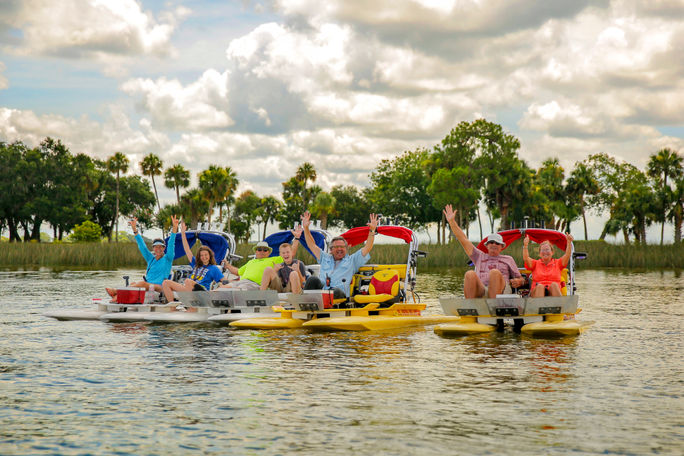 Family enjoying Mount Dora, Florida Family enjoying Mount Dora, Florida