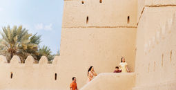 Family Exploring Qasr Al Muwaiji