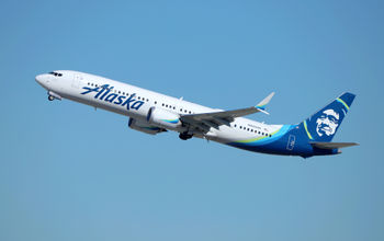 Alaska Airlines Boeing 737 Max 9 at takeoff
