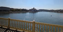 The Danube River from Budapest Bridge.