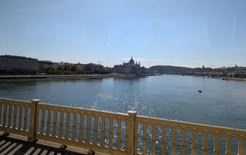 The Danube River from Budapest Bridge.