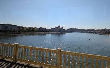 The Danube River from Budapest Bridge.
