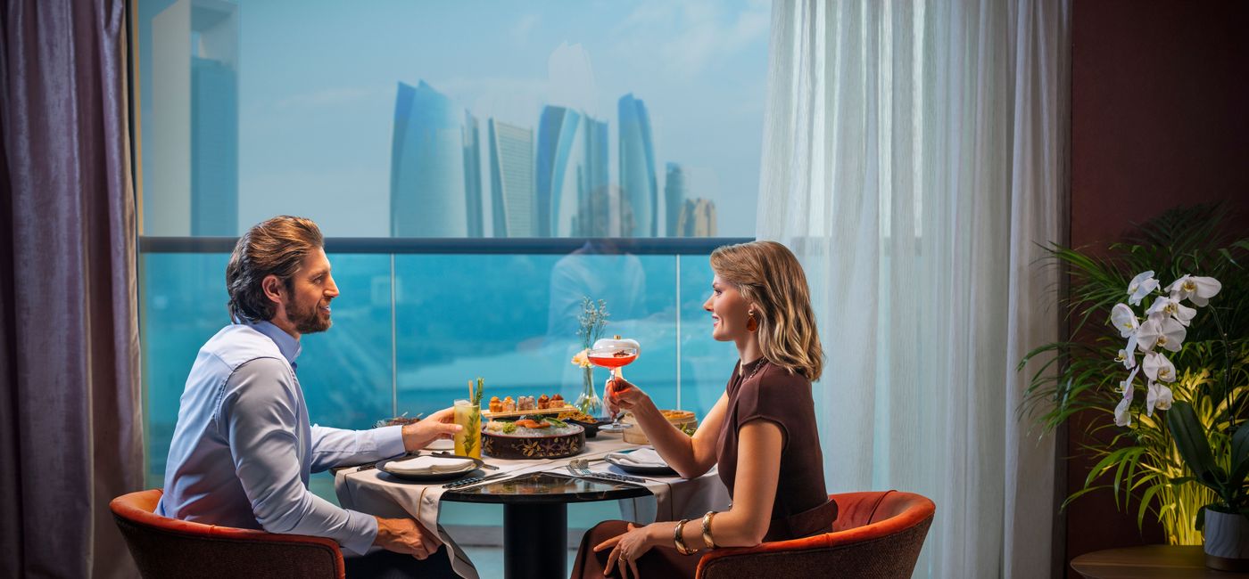 Image: Abu Dhabi offers luxury travellers a host of options, like dining at the Rixos Marina (Photo Credit: © Department of Culture and Tourism, Abu Dhabi)