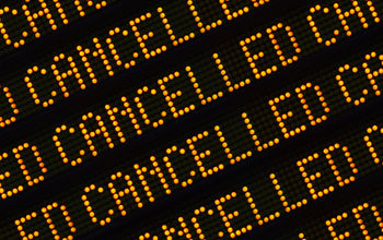 Cancelled sign