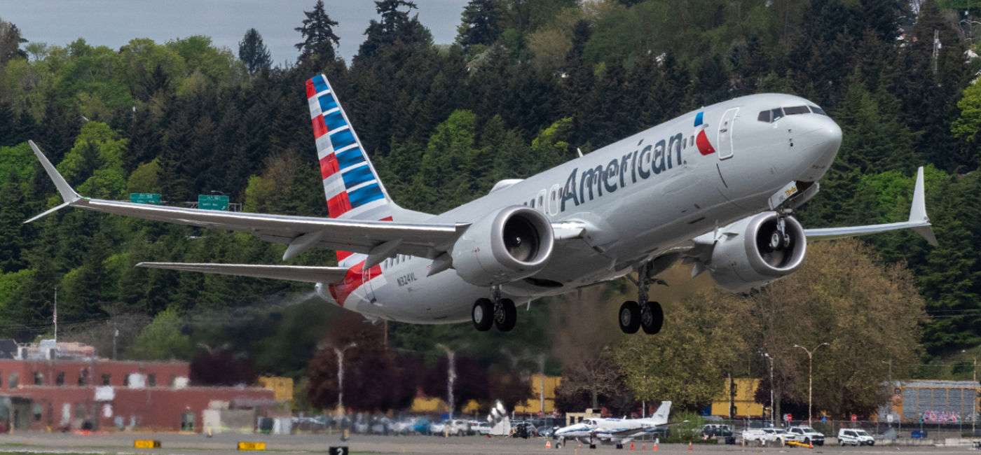 Image: An American Airlines 737 MAX on takeoff. (Photo Credit: Boeing)