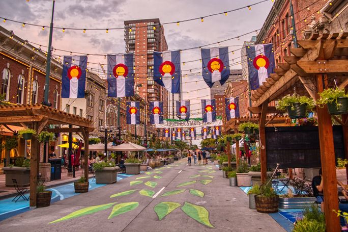 Larimer Square in Denver, Colorado